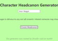headcanon generator