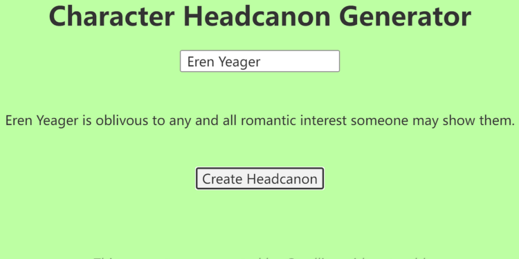 headcanon generator