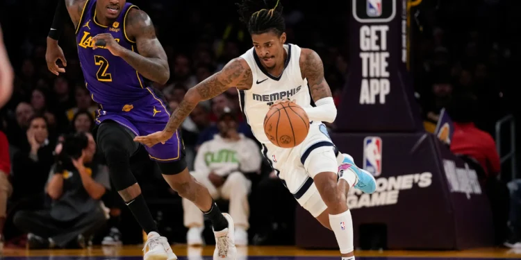 memphis grizzlies vs lakers match player stats